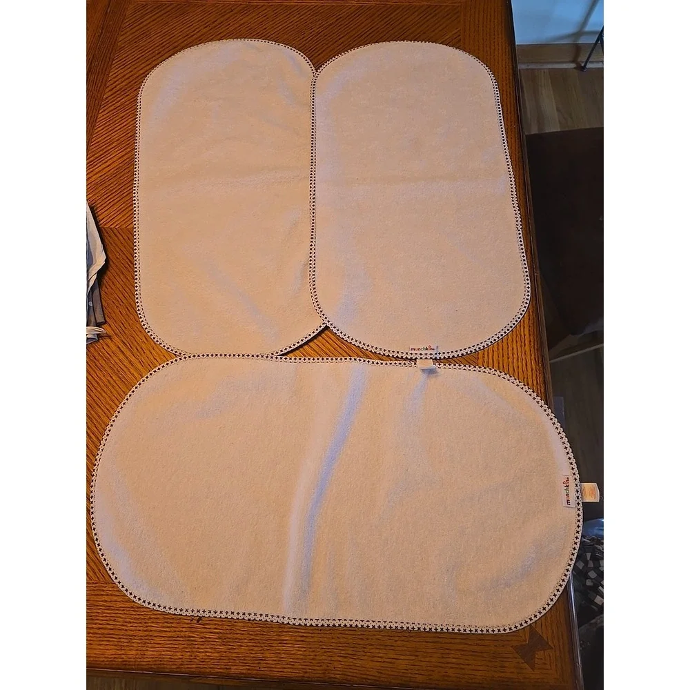 Munchkin Waterproof Changing Pad Liners, Bibs, Burb Cloths, Changing Blanket Lot